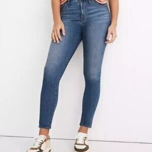 Madewell Curvy high rise skinny crop jeans womens 27 denim medium wash cropped